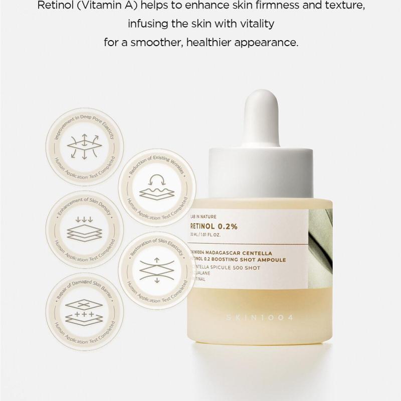 SKIN1004 – Madagascar Centella Retinol 0.2% Boosting Shot Ampoule (30ml)